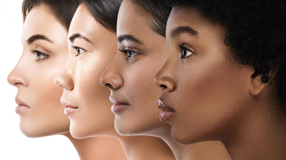 Women with varying skin tones